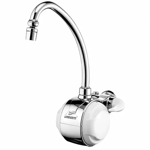 Torneira Elétrica versátil 5.500w 220v Branca com cromada parede - LORENZETTI
