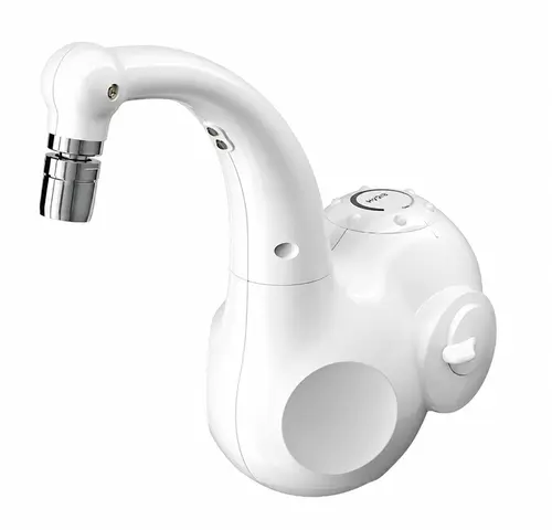 Torneira elétrica lumen com led parede branca 5500w 220v - Hydra