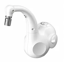 Torneira elétrica lumen com led parede branca 5500w 220v - Hydra
