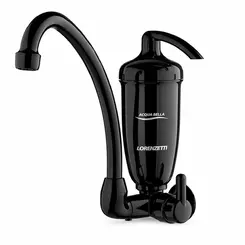 Filtro purificador água com torneira acqua bella preta - LORENZETTI
