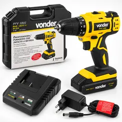 Furadeira/parafusadeira vonder 3/8" bateria PFV180i bivolt