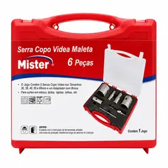 Serra Copo Vídea Maleta 6 Peças – Mister