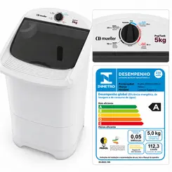 Tanquinho 5kg Poptank Branco - Mueller
