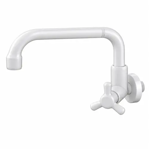 Torneira de Cozinha para Parede com Bica Móvel Horizontal Vienna Branca – Durin