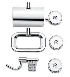 Kit de Acessórios para Banheiro Chroma 3 Peças – STEEL