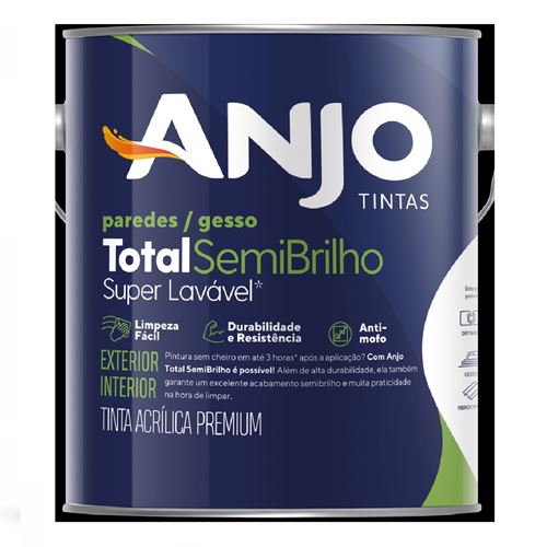 Tinta Acrilica Total Semibrilho Premium 3,6L Marfim- ANJO - Tinta ...