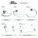 Kit de acessoórios para banheiro twister 5 peças em ABS - STEEL DESIGN