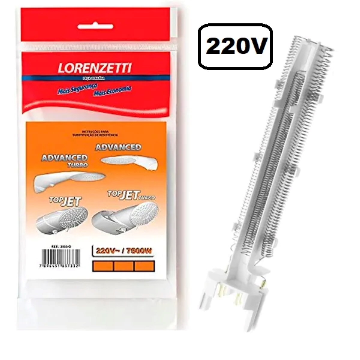 Resistência para Ducha Eletrônica Top Jet / Advanced 220v 7500w ...