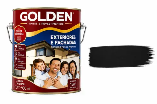 Tinta Esmalte Fosco Premium Preto 900ml
