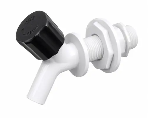 TORNEIRA FILTRO C/ PORCA/ARRUELAS 5/8 1104  BRANCO