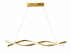 PENDENTE LED TASCHIBRA PARIS 3000K 18W OURO FOSCO