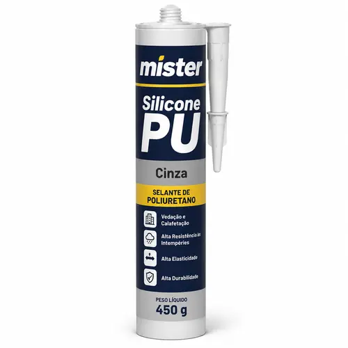SILICONE PU CINZA CIBRA 450G