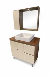 Conjunto milanese 80cm cinza/cobalto quartzo capuccino
