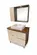 Conjunto milanese 80cm cinza/cobalto quartzo capuccino