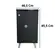 Tanque 26L CGC Preto MDF/FIBRA Capuccino