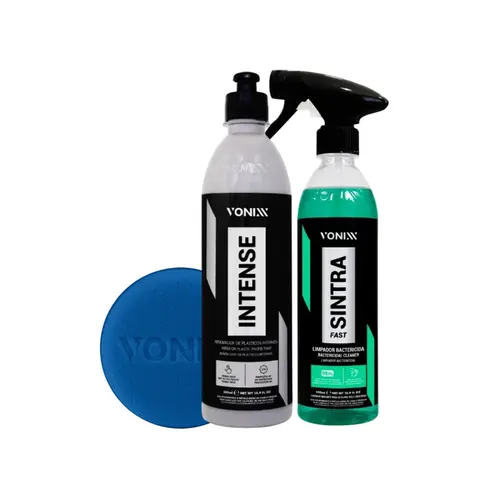 Kit Limpeza Interna de Painel E Revitalização de plasticos Intense Sintra Fast Vonixx