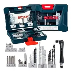 KIT V LINE 41 PECAS BROCAS E BITS COM CHAVE E DUAS PONTAS