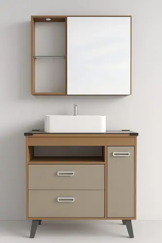 BALCAO BOSCONE 80CM CAPUCCINO