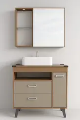 BALCAO BOSCONE 80CM CAPUCCINO